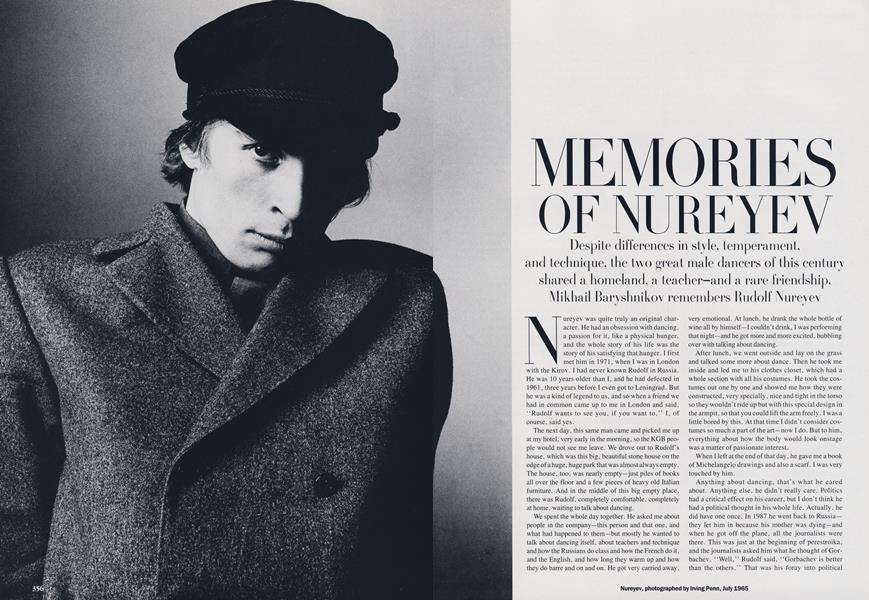 Memories of Nureyev | Vogue | MARCH 1993
