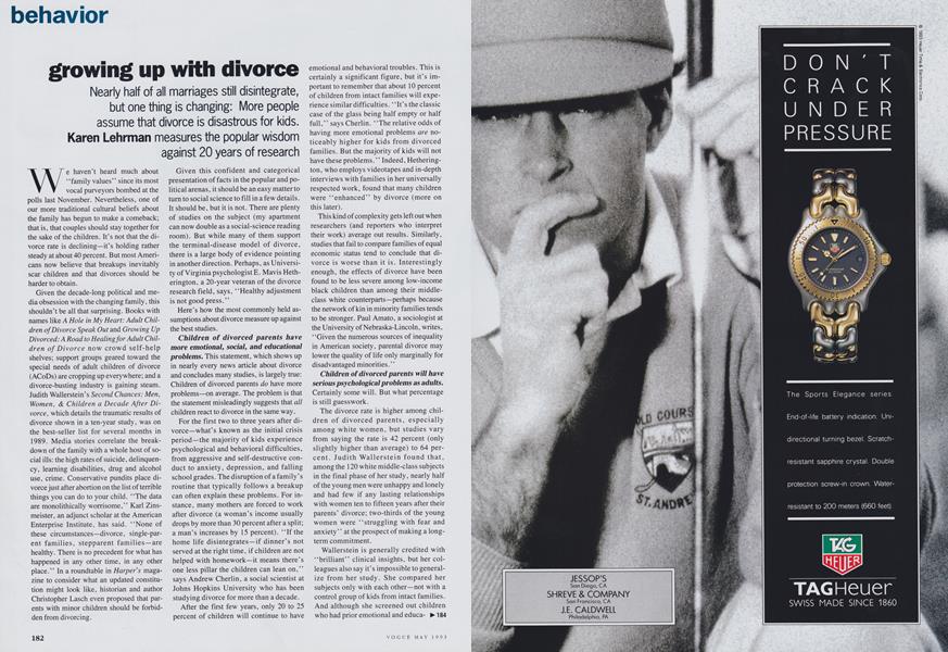 Growing Up with Divorce