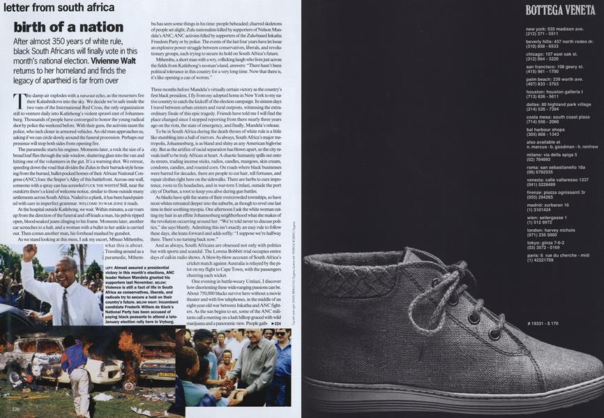 Letter from South Africa: Birth of a Nation