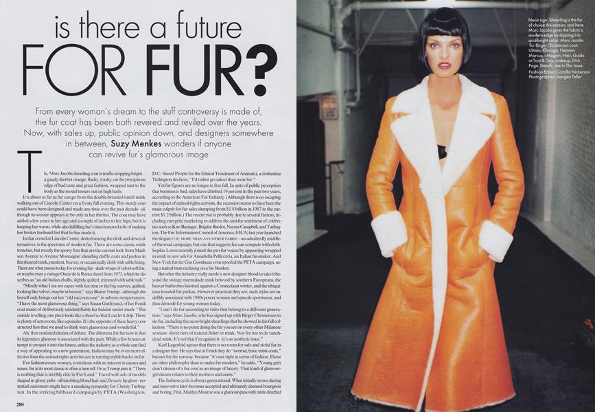 Is There A Future For Fur Vogue August 1994