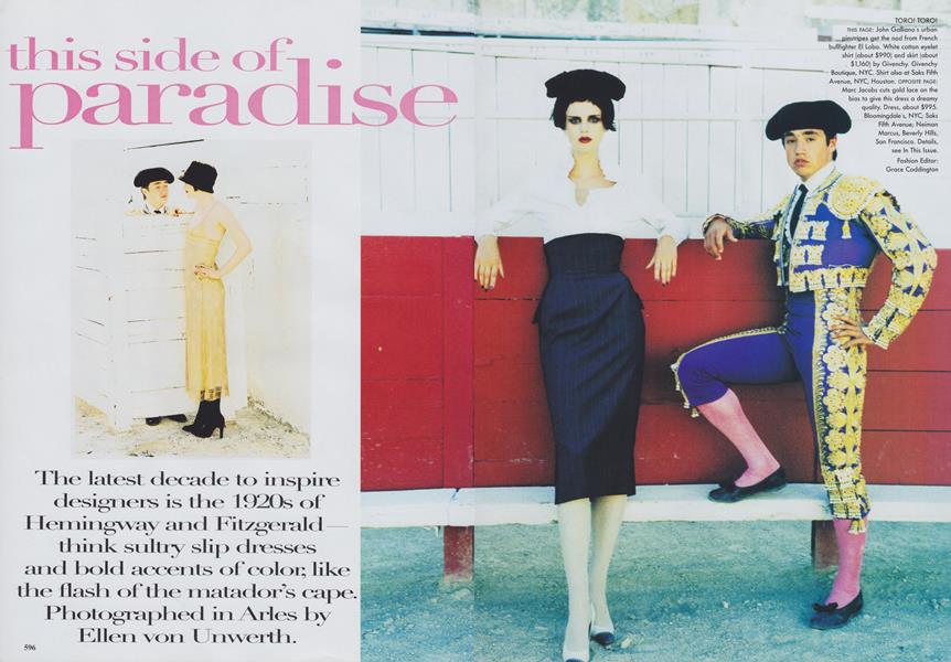 This Side of Paradise | Vogue | SEPTEMBER 1996