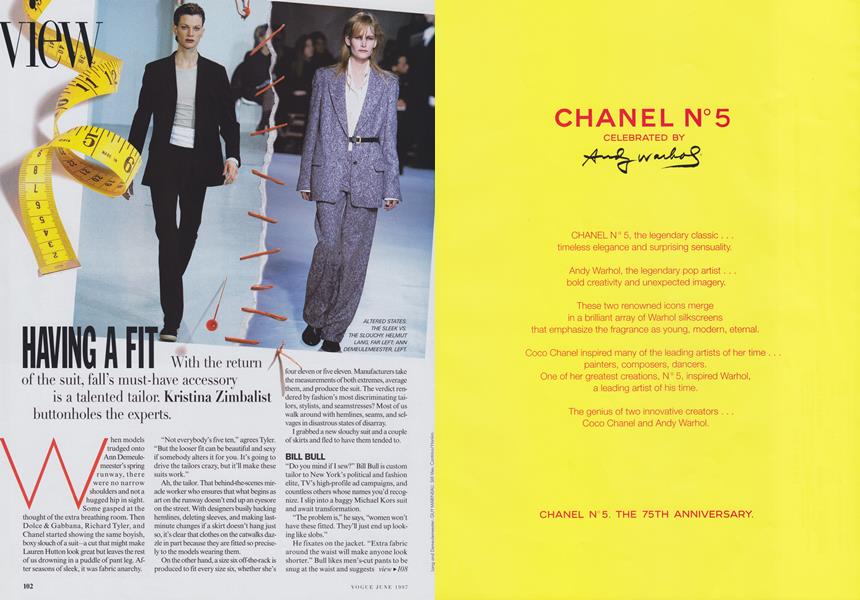 Having a Fit Vogue JUNE 1997