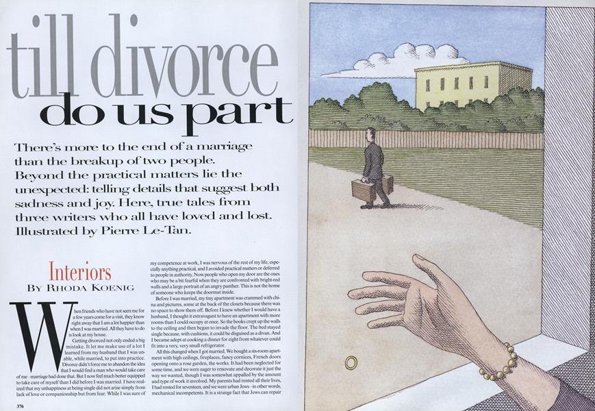 Till Divorce Do Us Part: Interiors