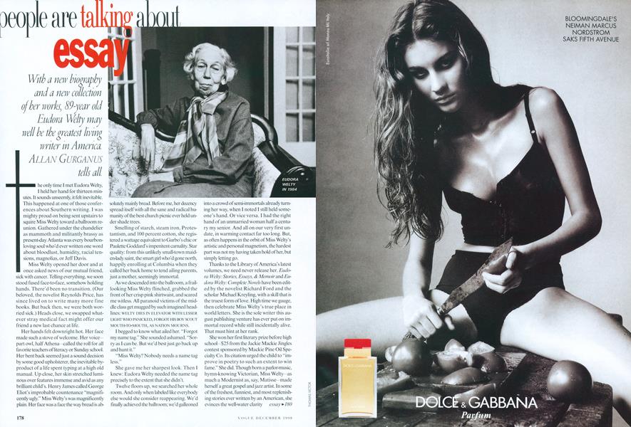 Essay: With a New Biography and a New Collection of Her Works, 89-year-old Eudora Welty May Well Be the Greatest Living Writer in America