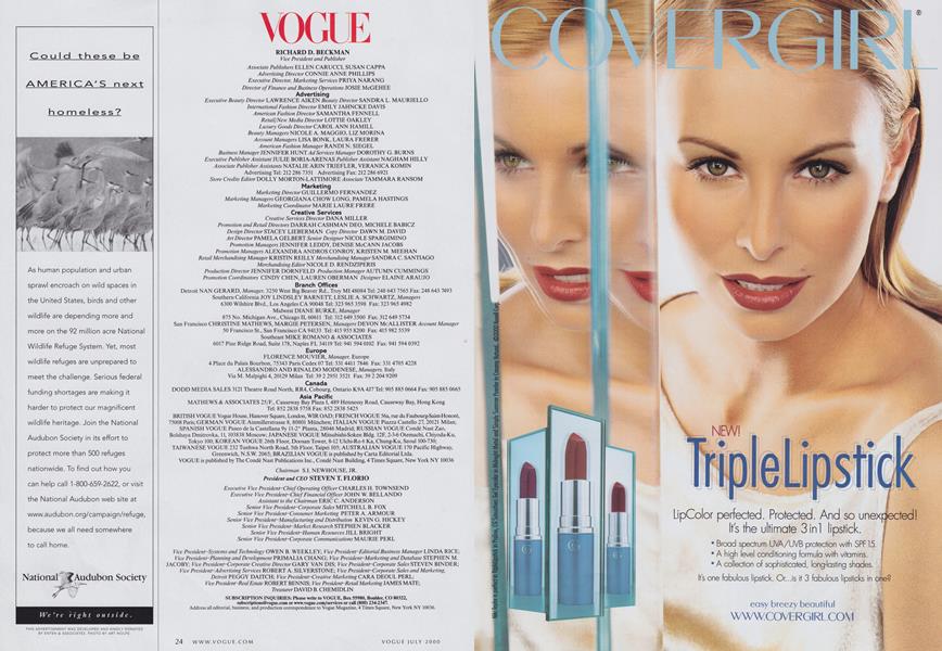 Masthead | Vogue | JULY 2000