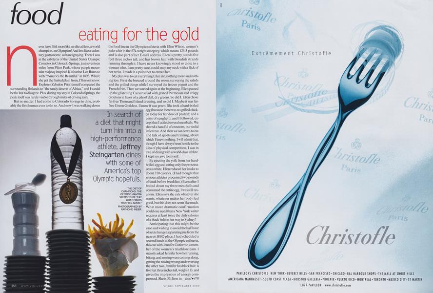 Eating For The Gold Vogue September 2000