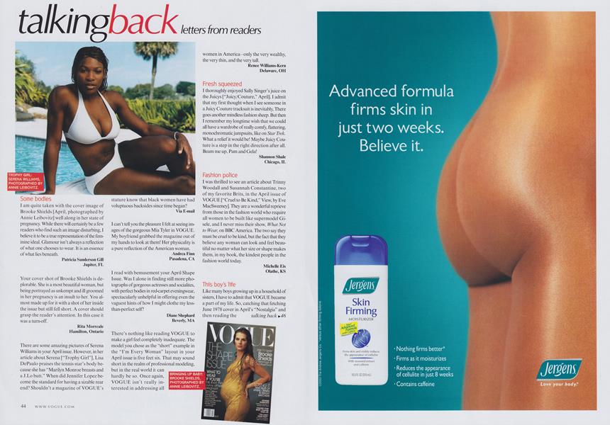 Talking Back: Letters from Readers