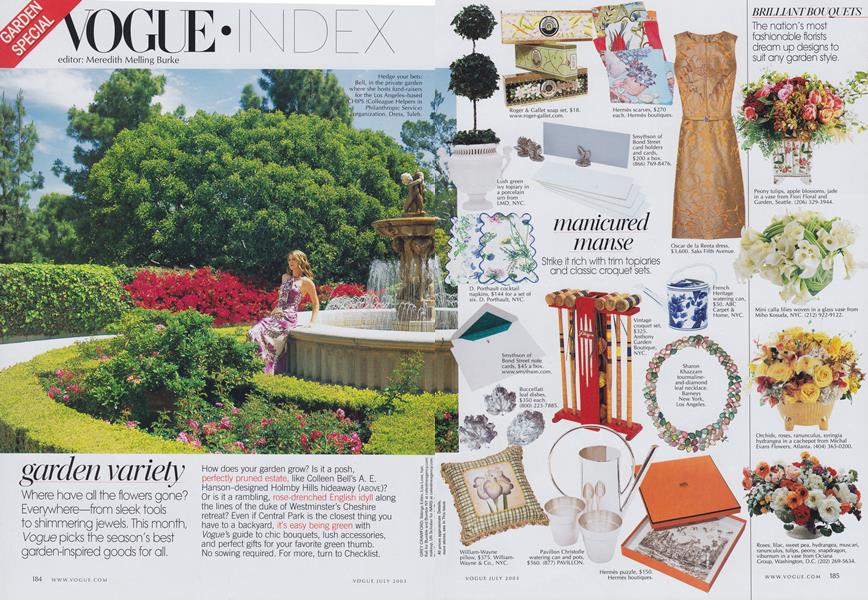 Vogue Index: Garden Variety