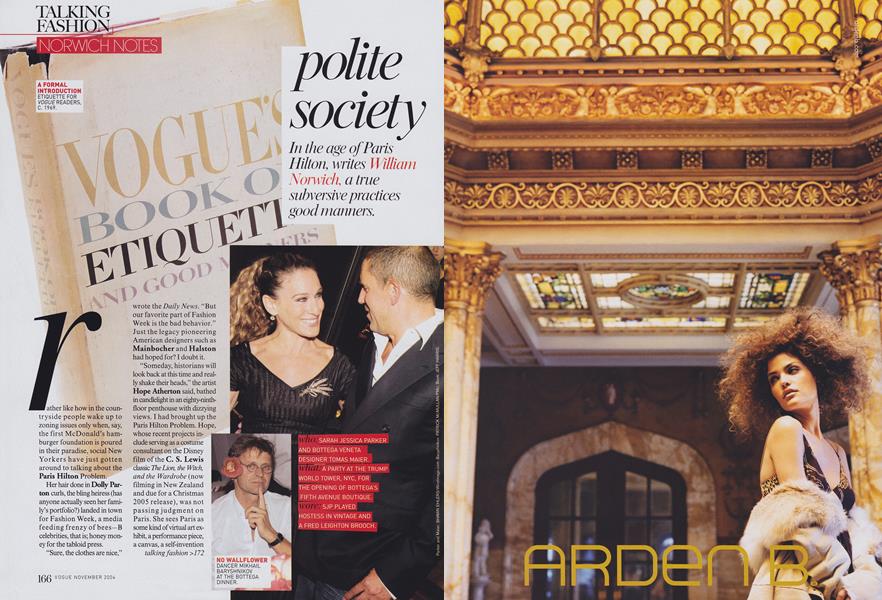 Norwich Notes: Polite Society