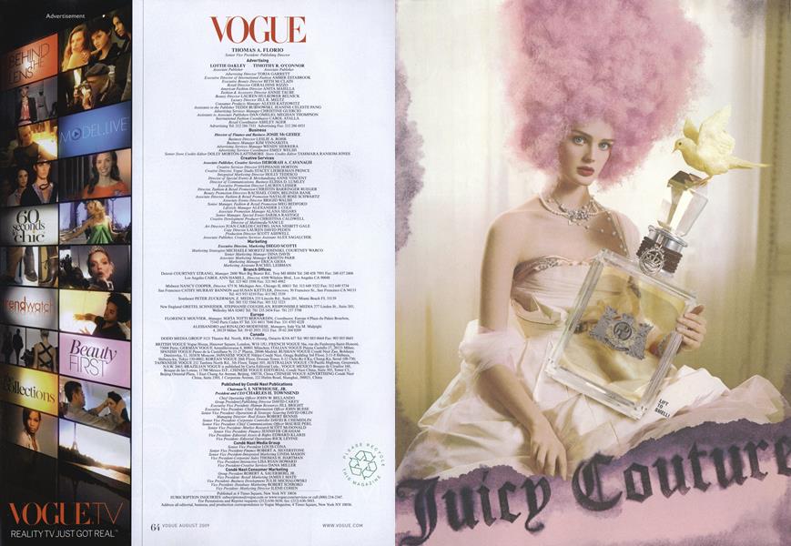 Masthead | Vogue | AUGUST 2009