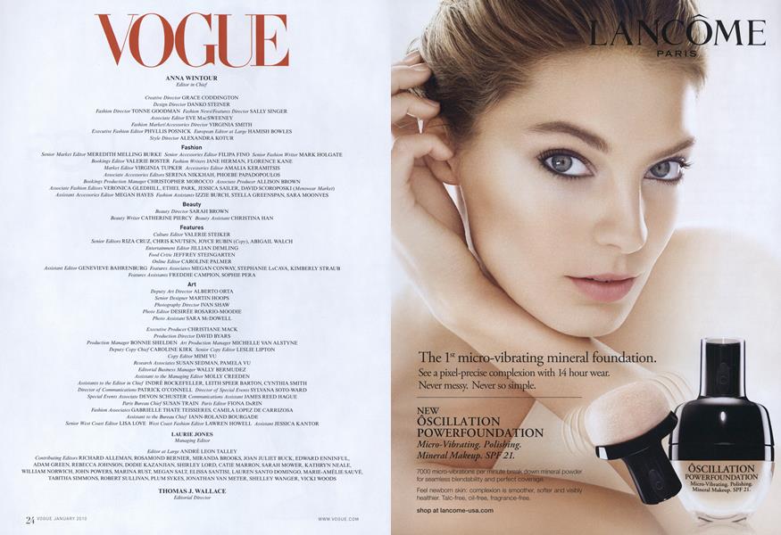 Masthead | Vogue | JANUARY 2010