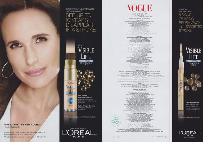 Masthead Vogue NOVEMBER 2011