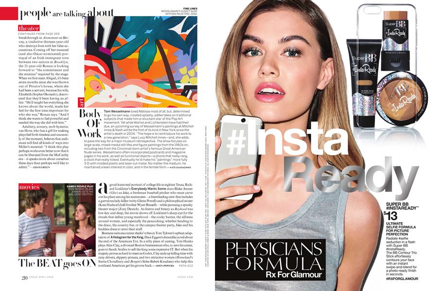 Art Body of Work Vogue APRIL 2016