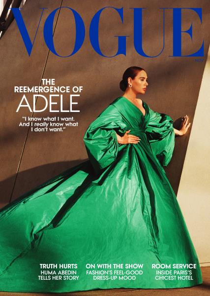 Vogue magazine cover for NOVEMBER 2021