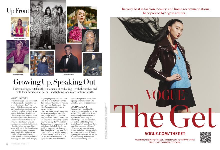 Growing Up, Speaking Out | Vogue | AUGUST 2022