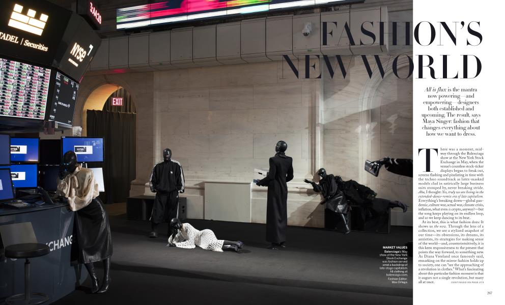FASHION'S NEW WORLD