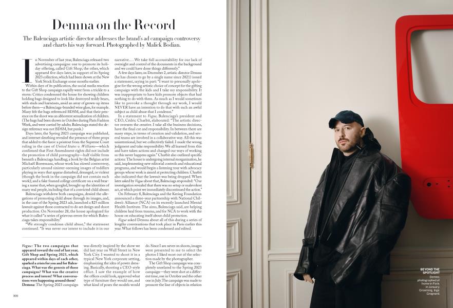 Demna on the Record: The Balenciaga Designer on the Brand's Controversy and  His Path Forward